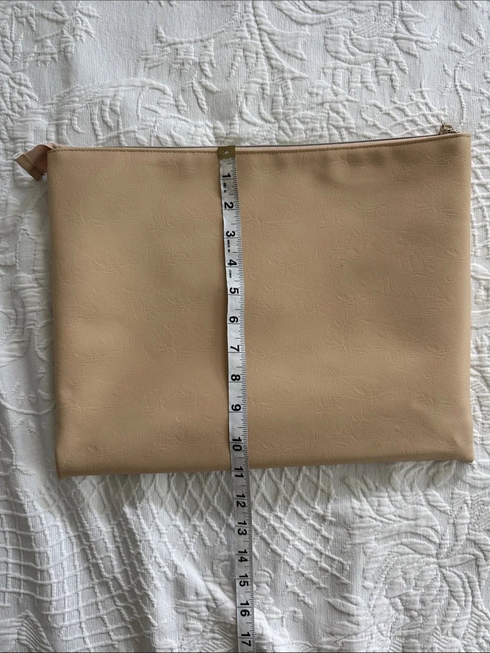 BEIS Beige Travel Pouch with Zip